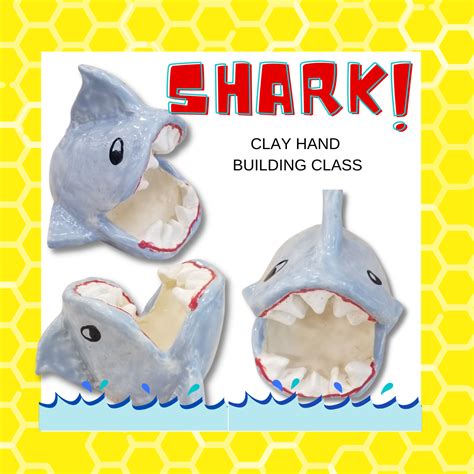 Kids Night Out: Shark Clay Hand Building Class - Busy Bees Pottery ...