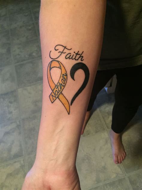 Pin by Benita Smith Weber on Tattoos | Cancer ribbon tattoos, Brain ...