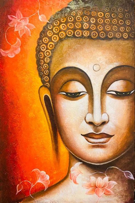 Pin by Rajesh Fine Art on R.F.A WORKSHOP | Buddha canvas art, Buddha ...