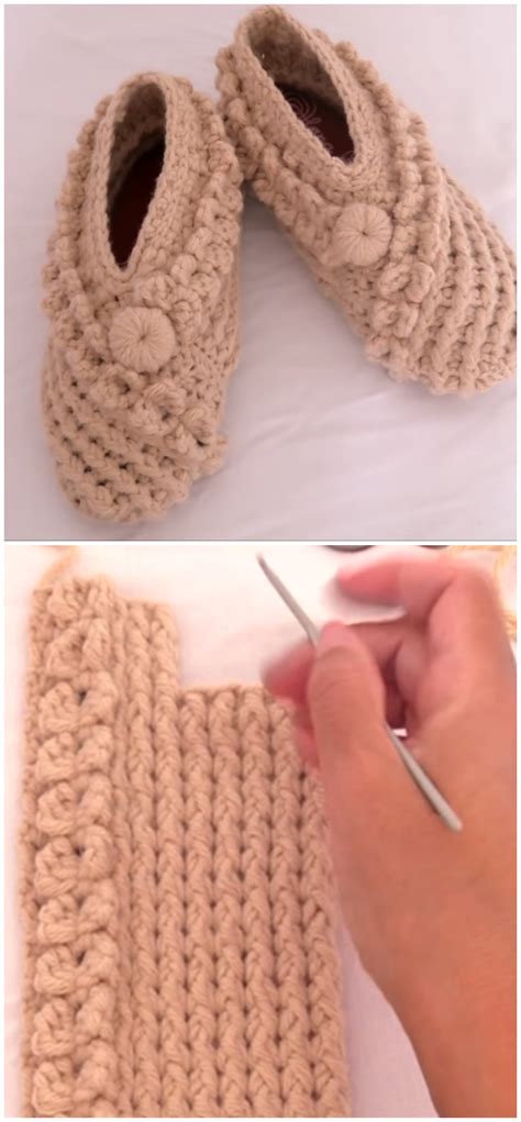 Crochet Fast And Easy Slippers For Adults - Crochet Ideas