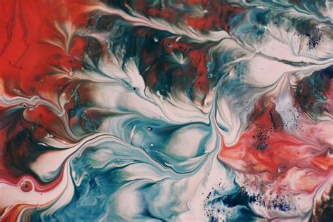 Red White and Blue Abstract Painting · Free Stock Photo