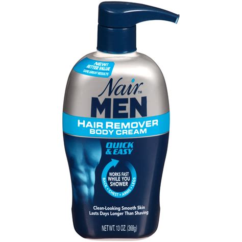 Nair Hair Remover for Men Hair Remover Body Cream, 13 oz - Walmart.com