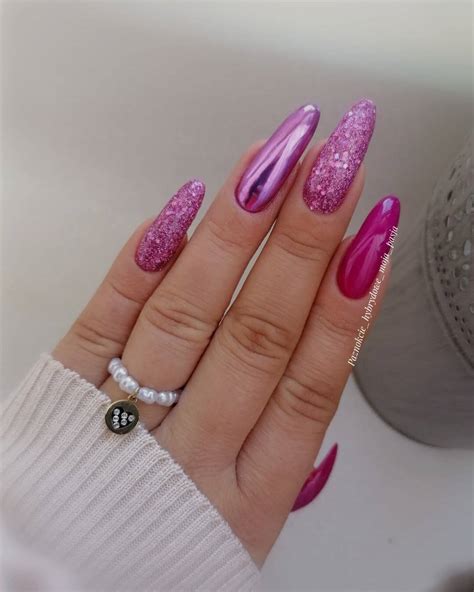 32 stunning pink nail art ideas with glitter