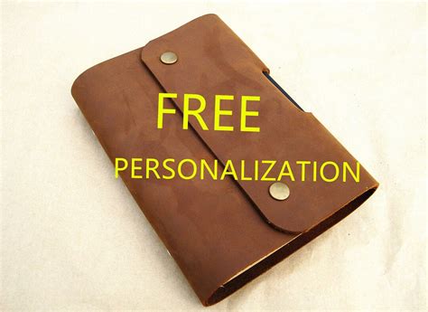 Personalized Leather Journal Custom Leather Journal Lined Paper Leather ...