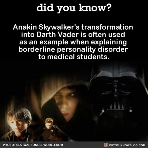 anakin-skywalkers-transformation-into-darth-vader - did you know?