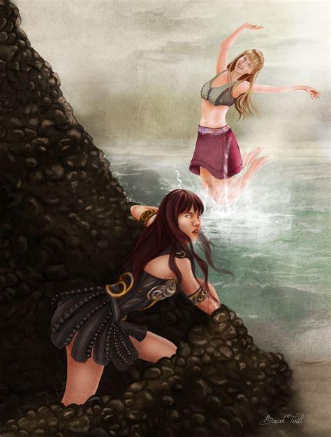 Xena and Gabrielle by BasakTinli on DeviantArt