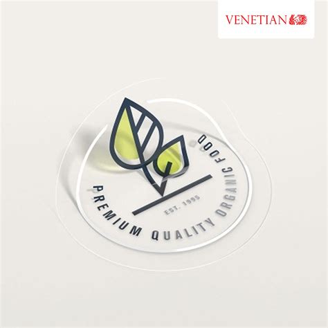 Venetian Clear Indoor Dye Vinyl Sticker - SticTac | Digital Printing ...