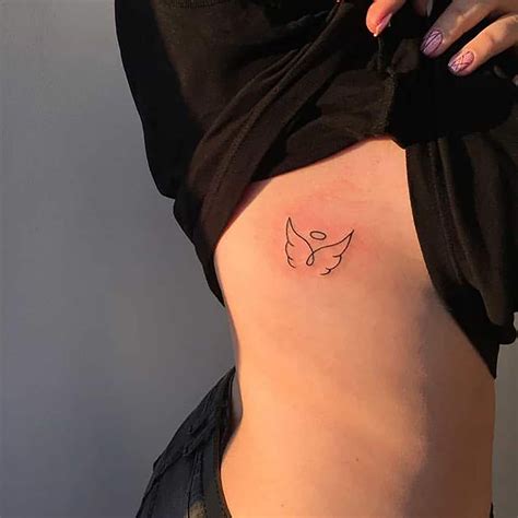 Angel Wing Minimalist Temporary Tattoo Wing Small Vintage Temporary ...