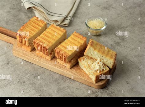 Roti Bakar Keju, Bandung Sandwich Bread Toast with Shredded Cheese ...