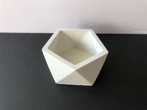 Geometric Concrete Planter Pot Cement Plant Pot Indoor - Etsy