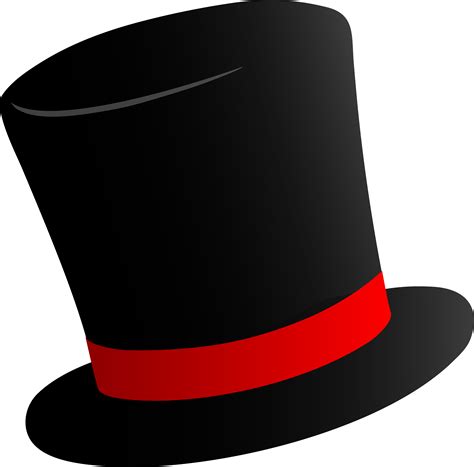 Black Top Hat PNG Image | Hat template, Top hat, Black top hat