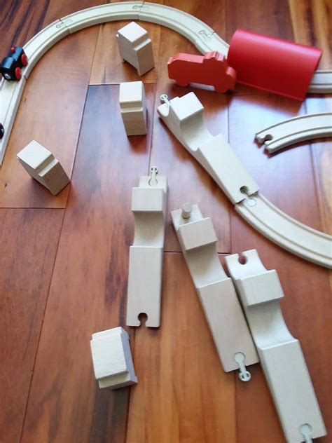 Ikea Wooden Toy Train Set with 35 Pieces Train Tracks and | Etsy