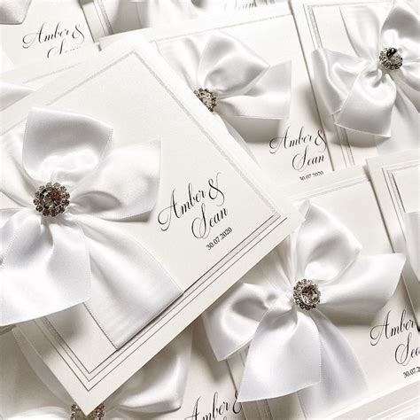 White Wedding Invitation / White Wedding Invite / White Invite - Etsy UK