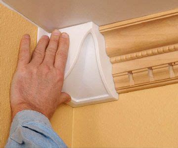 Installing Plastic Crown Molding | Crown molding, Home ceiling, Easy ...