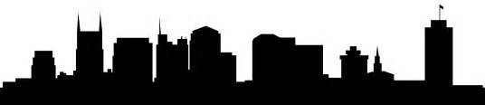 Nashville Skyline Silhouette | Free vector silhouettes