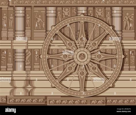 Konark temple wall Stock Vector Images - Alamy