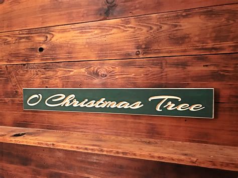 O Christmas Tree Sign Carved Signs Wooden Signs | Etsy