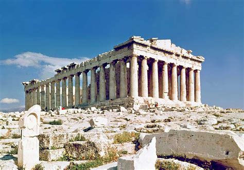 Famous Landmarks: Annotated Satellite View of Acropolis of Athens ...