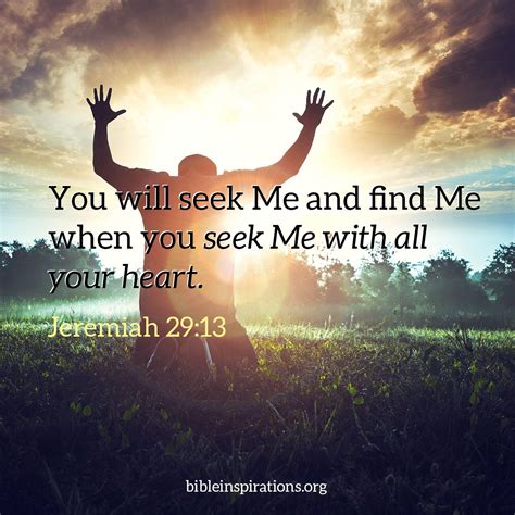 Seek me with all your heart | Scripture verses faith, Inspirational ...