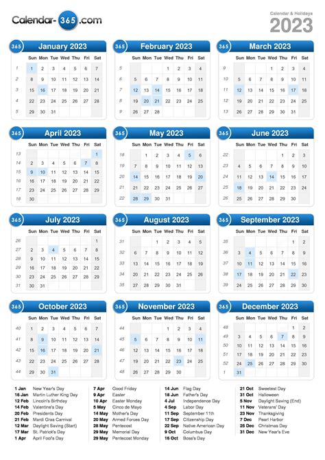 2023 Calendar