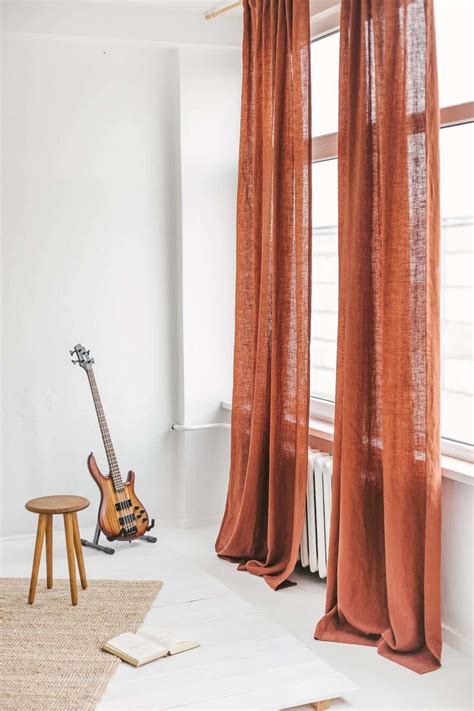 Burnt Orange Curtains I Shop & Style I Spiffy Spools