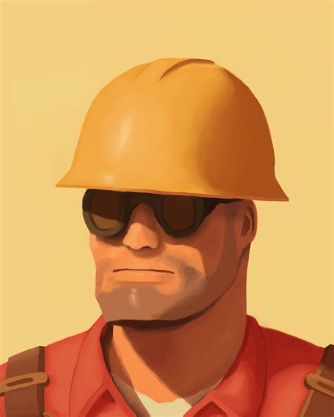 Team Fortress 2 Engineer portrait | Team fortress 2 engineer, Team ...