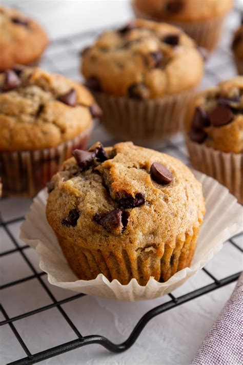 Chocolate Chip Banana Muffins Recipe | Girl Versus Dough