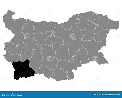 Location Map of Blagoevgrad Province Stock Vector - Illustration of ...