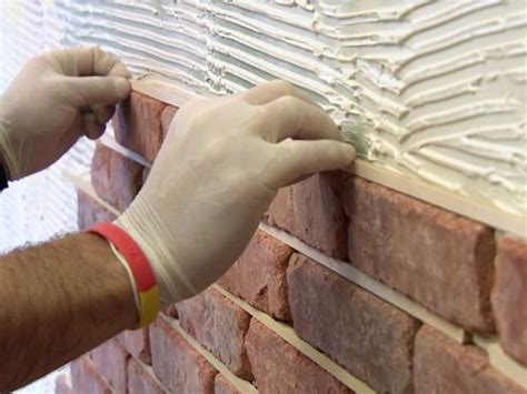 How to Install Brick Veneer on a Wall | how-tos | DIY