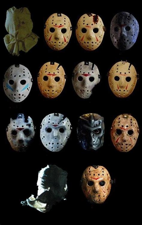 Evolution of Jason Voorhees' Hockey Mask [Friday the 13th]