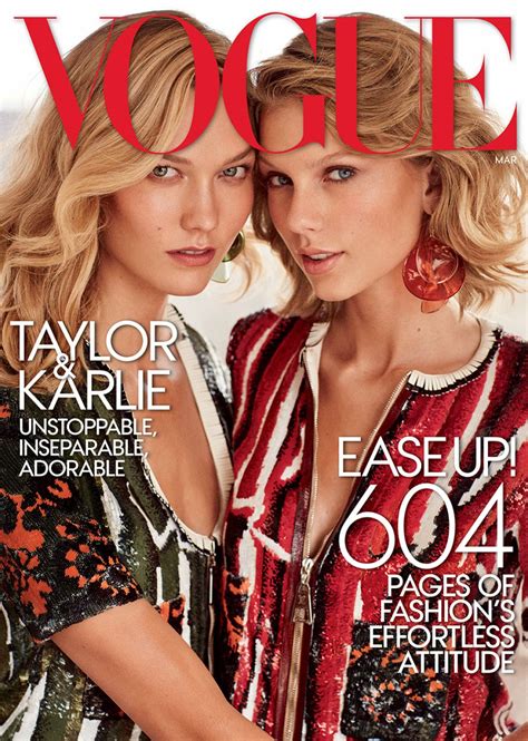 TAYLOR SWIFT and KARLIE KLOSS in Vogue Magazine, March 2015 Issue ...