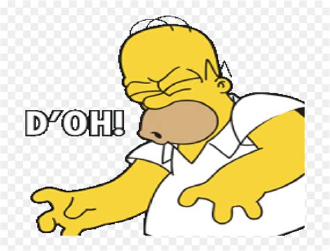 Sticker Other Homer Doh Degoute - Homer Simpson Doh Transparent, HD Png ...