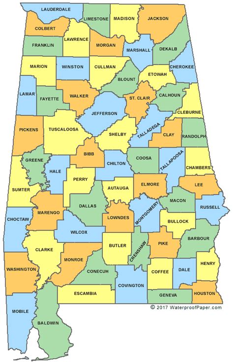 Map of North Alabama images