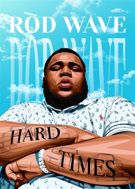 'Rod Wave' Poster, picture, metal print, paint by Athlehema by ...