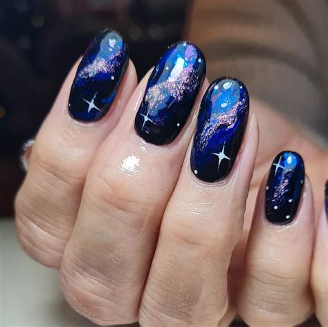 33 Best Black Galaxy Nails Designs [2024] - Nail Designs Daily