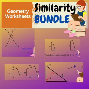 Geometry Worksheets - Similarity BUNDLE by MATH LAMSA | TPT