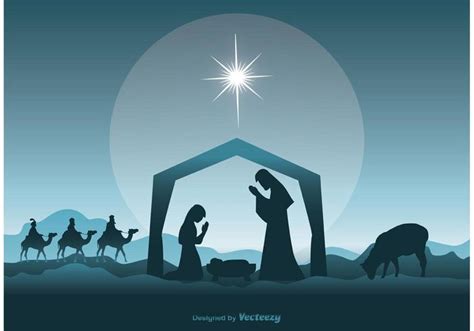 Nativity Scene Illustration - Download Free Vector Art, Stock Graphics ...