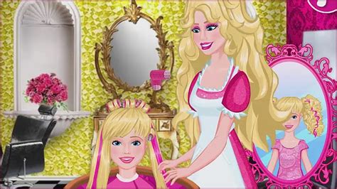 💗 Barbie - Hair Salon 💗 Gamelio Games - YouTube