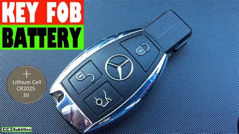 Mercedes Key Fob Battery Replacement - How to replace battery in ...