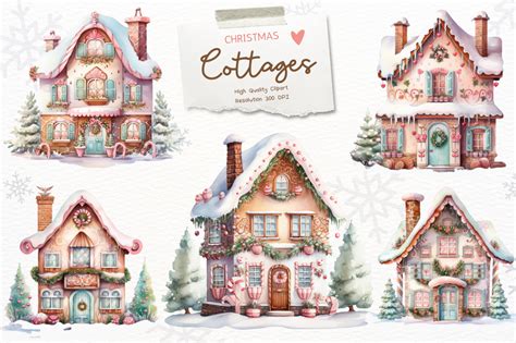 Christmas Gingerbread House Clipart Graphic by ArvinDesigns · Creative ...