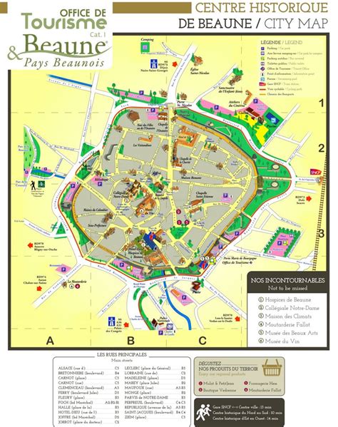 Beaune Tourist Map - Ontheworldmap.com