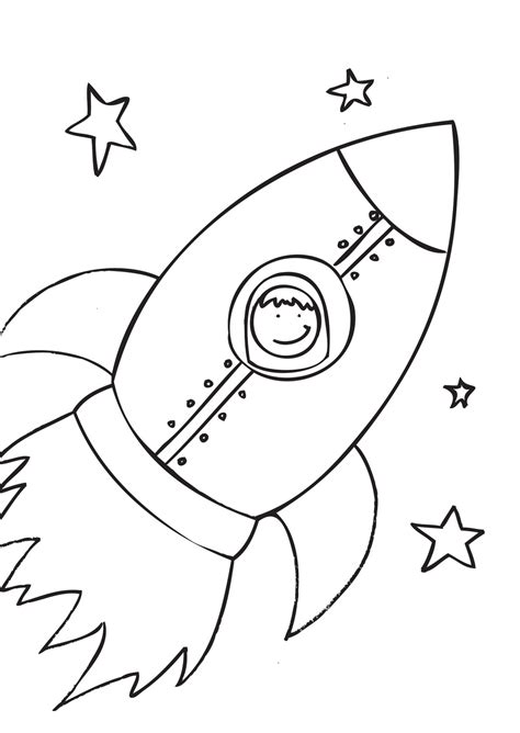 Free Printable Rocket Ship Coloring Pages For Kids