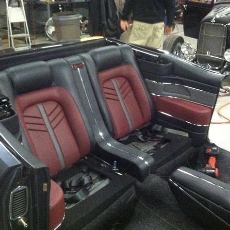 70 chevelle convertible custom interior burgundy black and grey. red ...