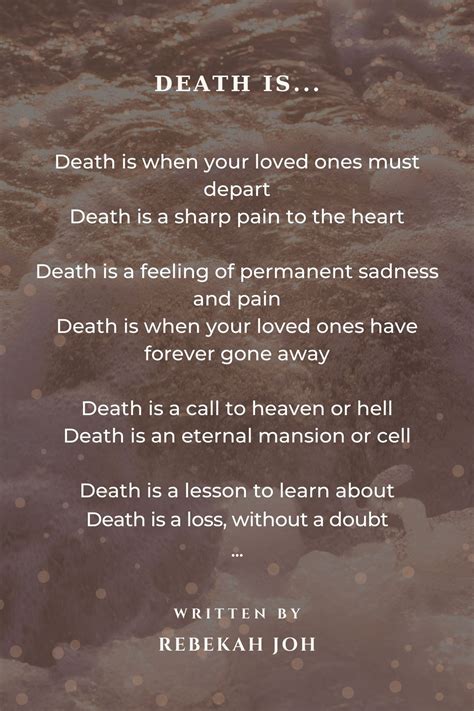 Poems About Death Of A Loved One Sad Poems