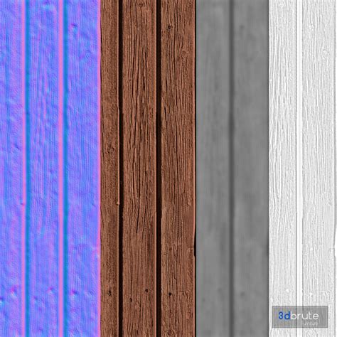 Wood 07 seamless PBR Texture 3d model Buy Download 3dbrute