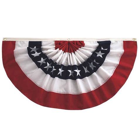 American Flag Decor Pleated Fan Patriotic Bunting - Walmart.com ...