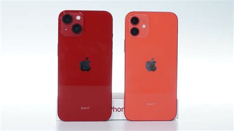 iPhone 13 Product Red Unboxing - Compare to iPhone 12 Product Red - YouTube