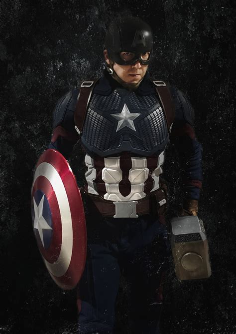 [Self] My Captain America Cosplay suit - did recent edit so I thought I ...