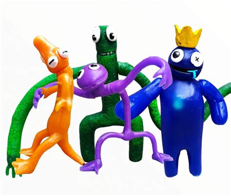 Rainbow Friends 4 Pcs Articulated Action Figure Toys - Etsy