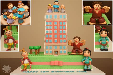 Wreck it Ralph cake from a scene from the movie with the addition of ...